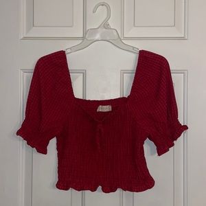 Cropped Short Sleeve Top